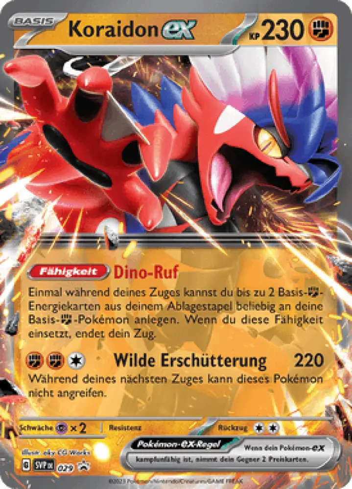 Scarlet & Violet Promos Koraidon-ex SVP029 Deutsch - Holo / Near Mint - Sammelkarten
