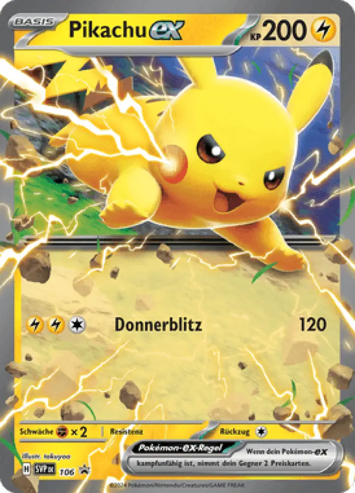 Scarlet & Violet Promos Pikachu-ex SVP106 Deutsch - Sammelkarten