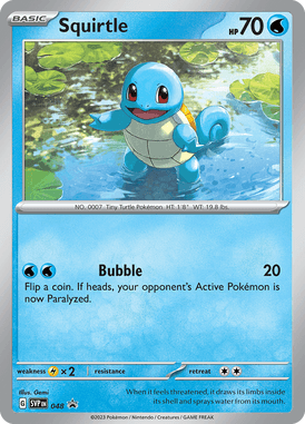 Scarlet & Violet Promos Squirtle SVP048 Englisch - Holo / Near Mint - Sammelkarten