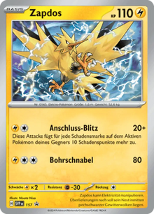 Scarlet & Violet Promos Zapdos SVP157 Deutsch - Sammelkarten