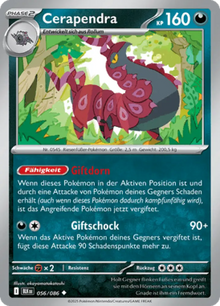Schwarze Blitze Cerapendra 056/086 Deutsch - Sammelkarten