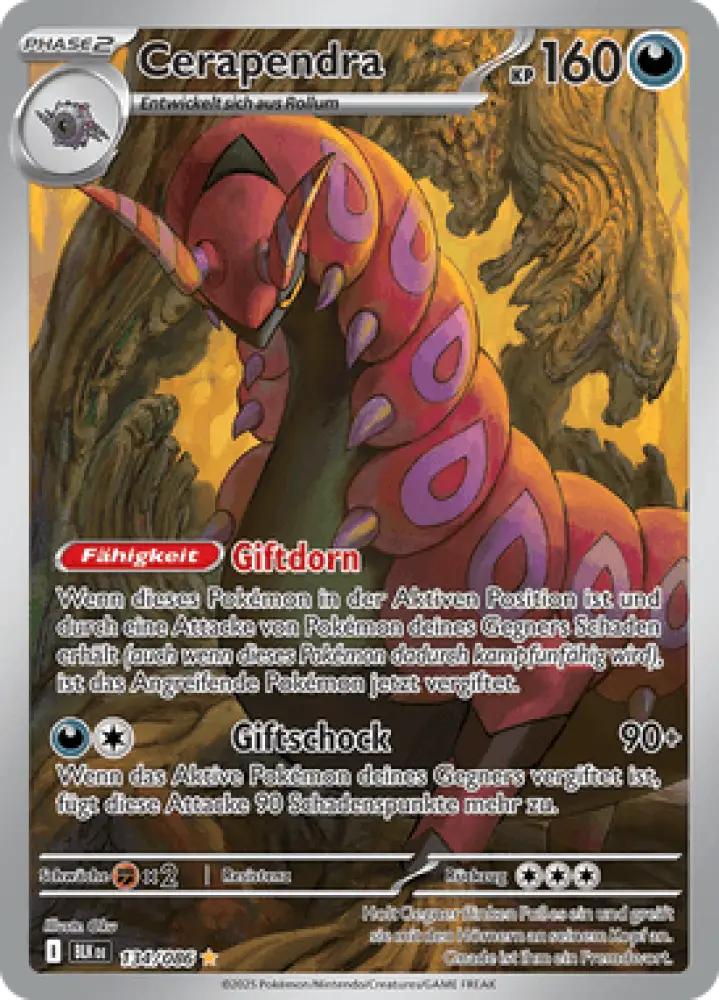 Schwarze Blitze Cerapendra 134/086 Deutsch - Sammelkarten