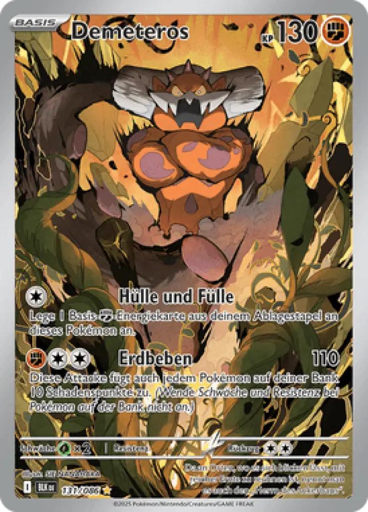 Schwarze Blitze Demeteros 131/086 Deutsch - Sammelkarten