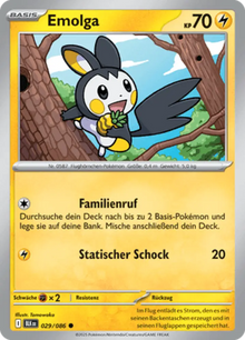 Schwarze Blitze Emolga 029/086 Deutsch - Sammelkarten