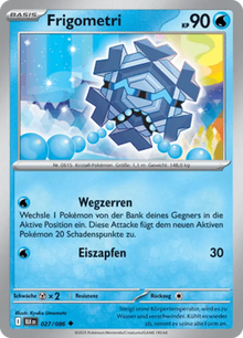 Schwarze Blitze Frigometri 027/086 Deutsch - Sammelkarten