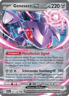 Schwarze Blitze Genesect-ex 067/086 Deutsch - Holo / Near Mint - Sammelkarten