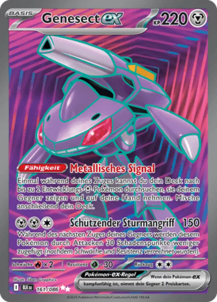 Schwarze Blitze Genesect-ex 161/086 Deutsch - Sammelkarten