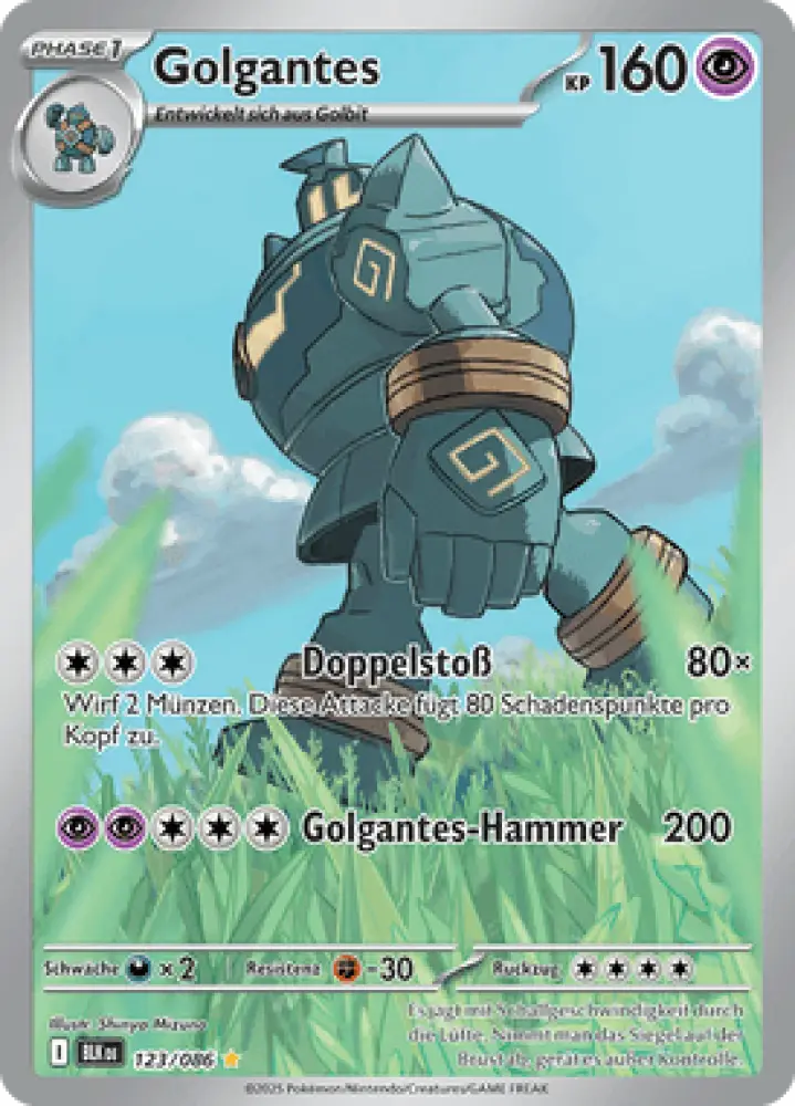 Schwarze Blitze Golgantes 123/086 Deutsch - Sammelkarten