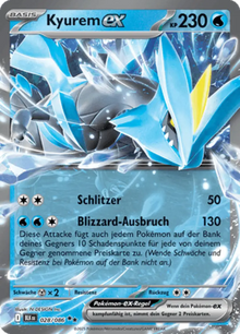 Schwarze Blitze Kyurem-ex 028/086 Deutsch - Holo / Near Mint - Sammelkarten