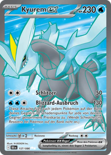 Schwarze Blitze Kyurem-ex 157/086 Deutsch - Sammelkarten
