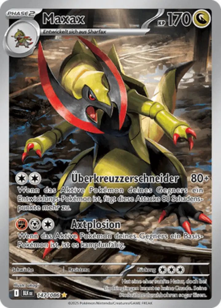 Schwarze Blitze Maxax 147/086 Deutsch - Sammelkarten