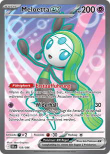 Schwarze Blitze Meloetta-ex 159/086 Deutsch - Sammelkarten