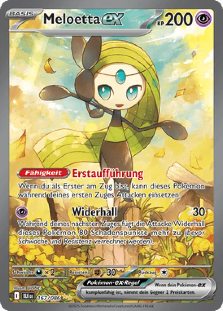 Schwarze Blitze Meloetta-ex 167/086 Deutsch - Sammelkarten