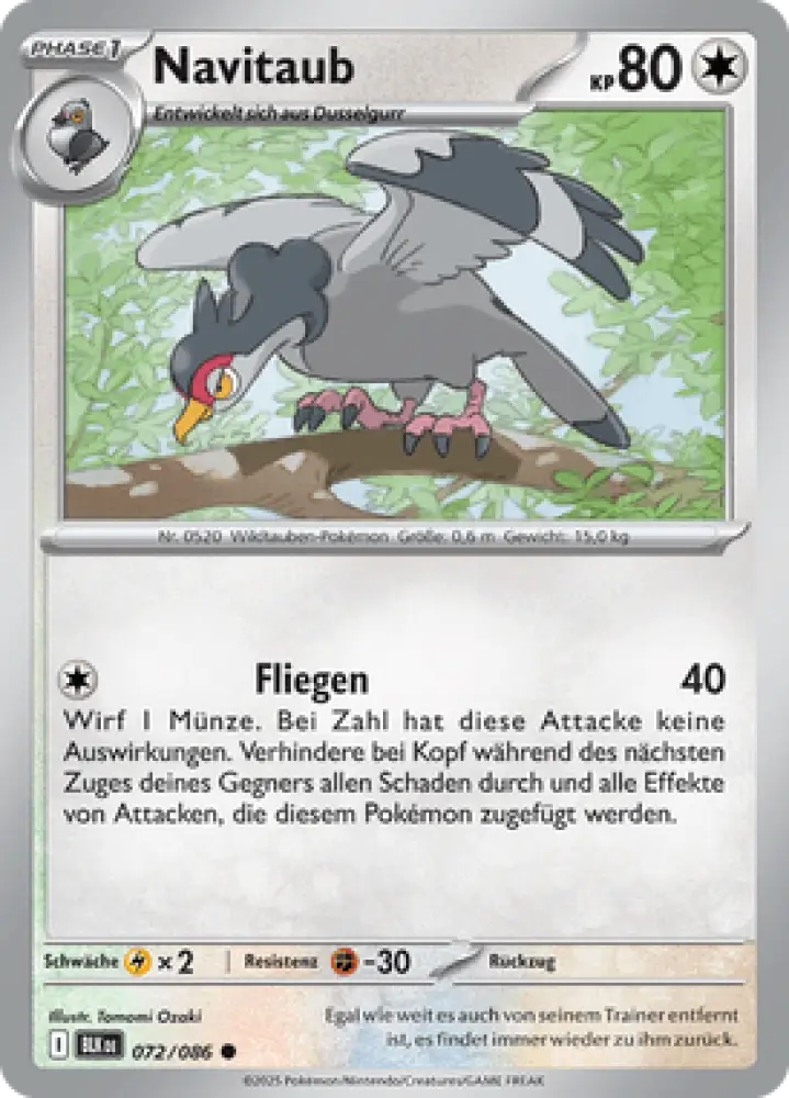 Schwarze Blitze Navitaub 072/086 Deutsch - Sammelkarten