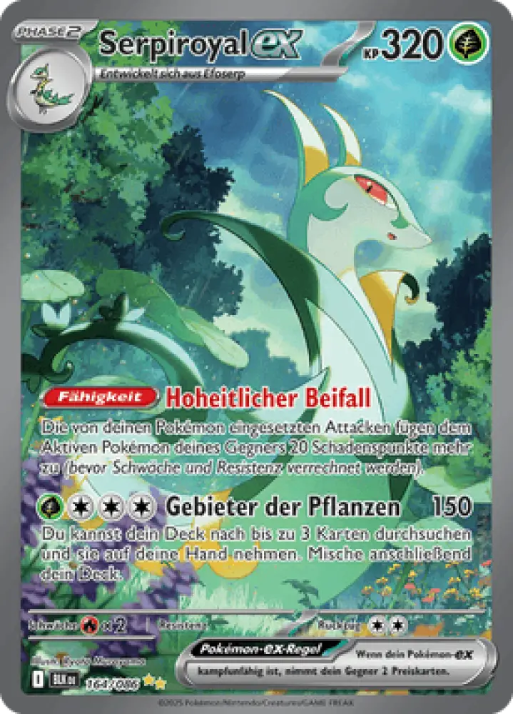 Schwarze Blitze Serpiroyal-ex 164/086 Deutsch - Sammelkarten