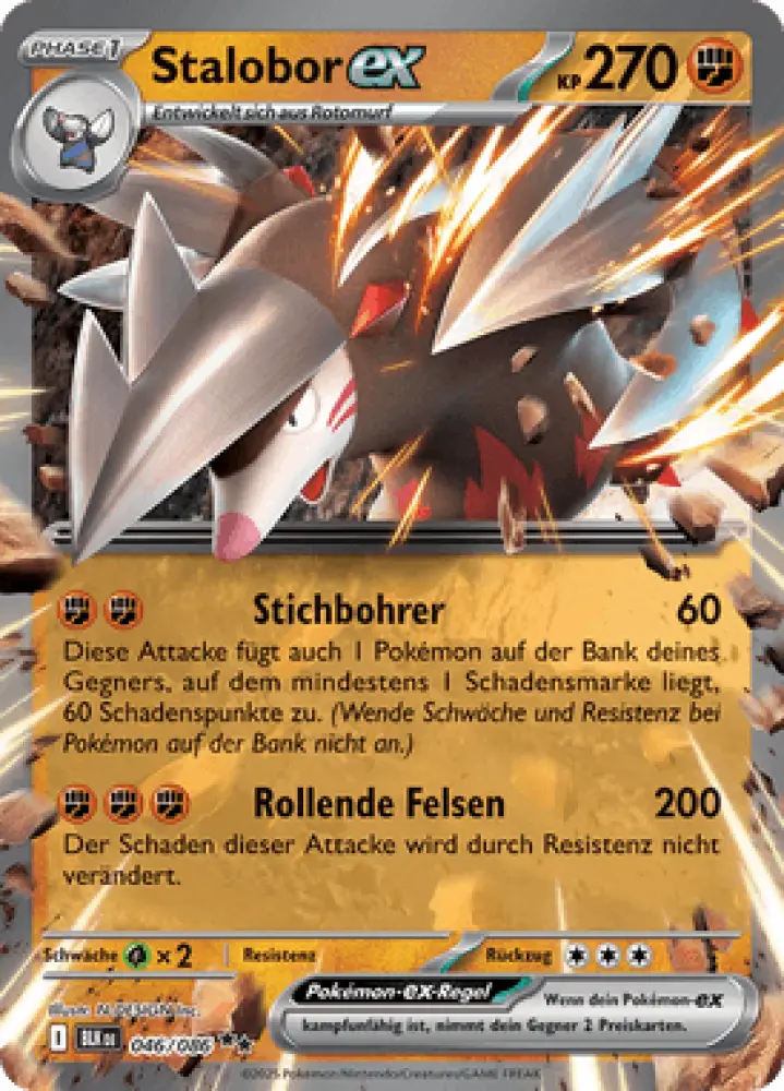 Schwarze Blitze Stalobor-ex 046/086 Deutsch - Sammelkarten