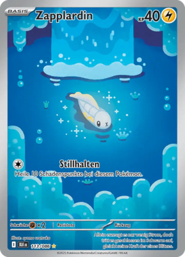 Schwarze Blitze Zapplardin 113/086 Deutsch - Sammelkarten