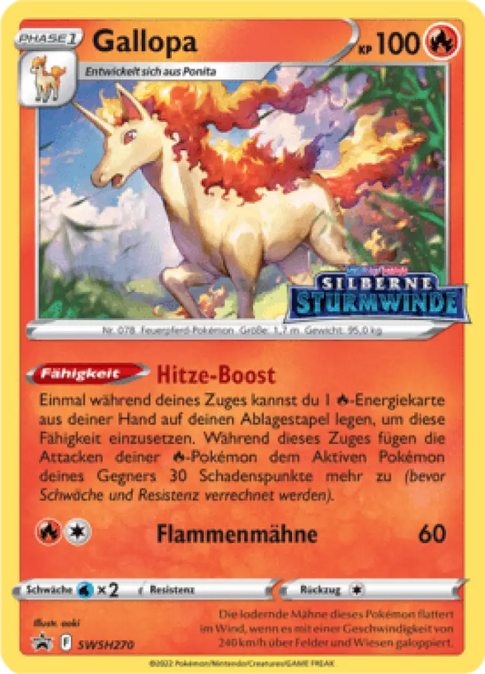 Schwert & Schild Promos Gallopa SWSH270 Deutsch - Sammelkarten