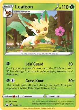 Schwert & Schild Promos Leafeon SWSH191 Englisch - Holo / Near Mint - Sammelkarten