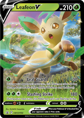 Schwert & Schild Promos Leafeon V SWSH194 Englisch - Holo / Near Mint - Sammelkarten