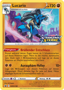 Schwert & Schild Promos Lucario SWSH186 Deutsch - Sammelkarten