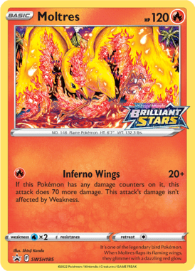 Schwert & Schild Promos Moltres SWSH185 Englisch - Holo / Near Mint - Sammelkarten