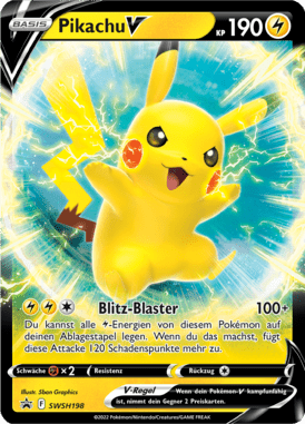 Schwert & Schild Promos Pikachu V SWSH198 Deutsch - Holo / Near Mint - Sammelkarten