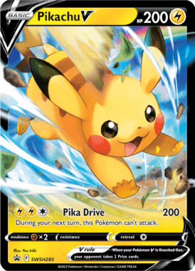 Schwert & Schild Promos Pikachu V SWSH285 Englisch - Holo / Near Mint - Sammelkarten