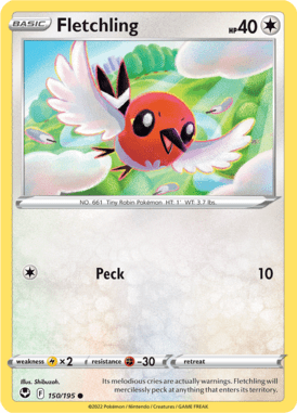 Silver Tempest Fletchling 150/195 Englisch - Sammelkarten