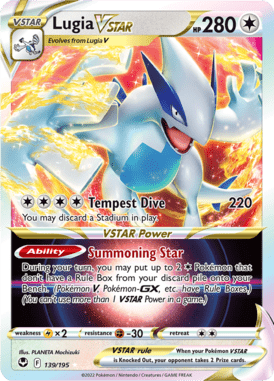 Silver Tempest Lugia VSTAR 139/195 Englisch - Holo / Near Mint - Sammelkarten