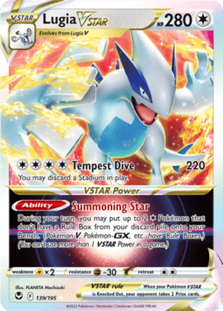 Silver Tempest Lugia VSTAR 139/195 Englisch - Holo / Near Mint - Sammelkarten