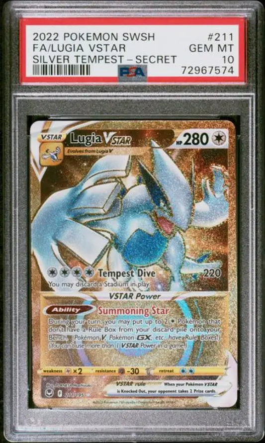Silver Tempest Lugia VSTAR 211/195 Englisch PSA 10 - PSA 10 / GEM MT - Sammelkarten
