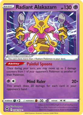 Silver Tempest Radiant Alakazam 059/195 Englisch - Holo / Near Mint - Sammelkarten