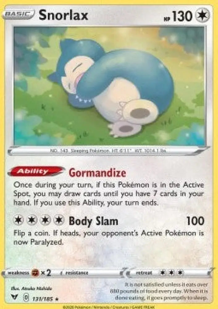 Snorlax - Vivid Voltage (Holo Rare) [VIV-131]