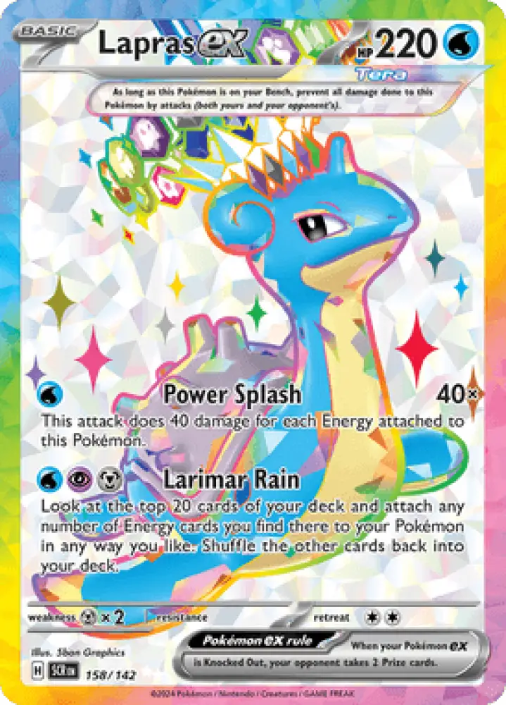 Stellar Crown Lapras ex 158/142 Englisch - Sammelkarten