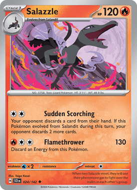 Stellar Crown Salazzle 024/142 Englisch - Sammelkarten