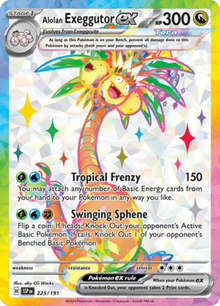 Surging Sparks Alolan Exeggutor ex 225/191 Englisch - Sammelkarten