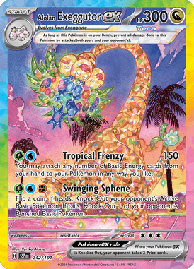 Surging Sparks Alolan Exeggutor ex 242/191 Englisch - Sammelkarten