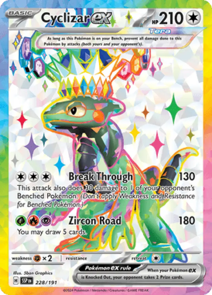 Surging Sparks Cyclizar ex 228/191 Englisch - Sammelkarten