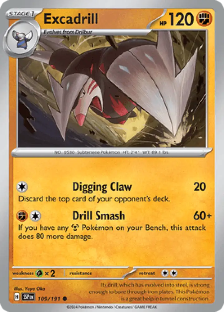 Surging Sparks Excadrill 109/191 Englisch - Sammelkarten