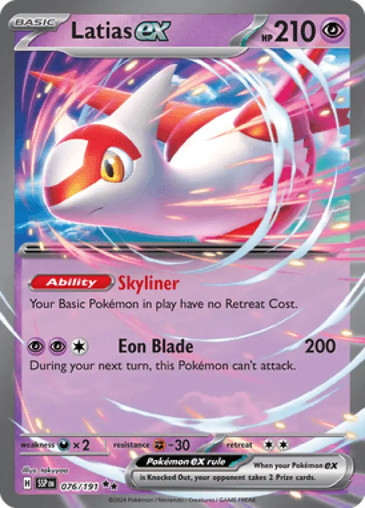 Surging Sparks Latias ex 076/191 Englisch - Sammelkarten