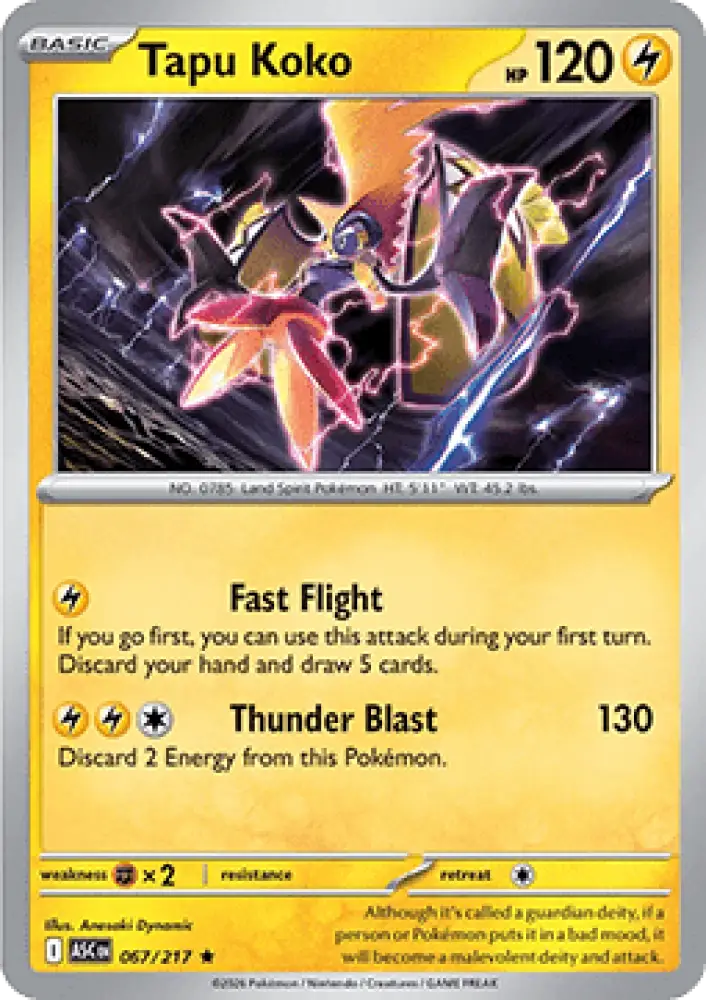 Tapu Koko - Ascended Heroes (Rare) [ASC-067]
