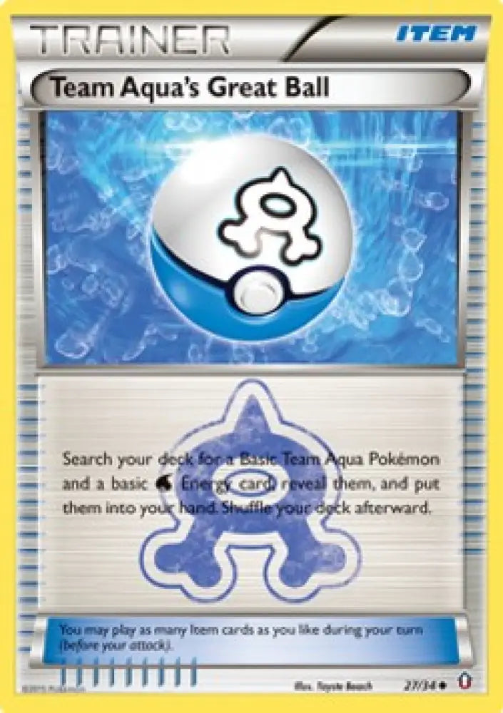 Team Aqua's Great Ball - Double Crisis (Uncommon) [DCR-27]