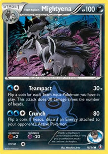 Team Aqua's Mightyena - Double Crisis (Common) [DCR-18]