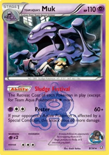 Team Aqua's Muk - Double Crisis (Holo Rare) [DCR-8]