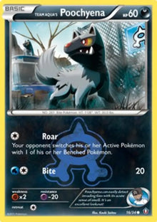 Team Aqua's Poochyena - Double Crisis (Common) [DCR-16]