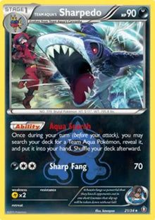 Team Aqua's Sharpedo - Double Crisis (Holo Rare) [DCR-21]
