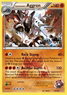 Team Magma's Aggron - Double Crisis (Holo Rare) [DCR-14]