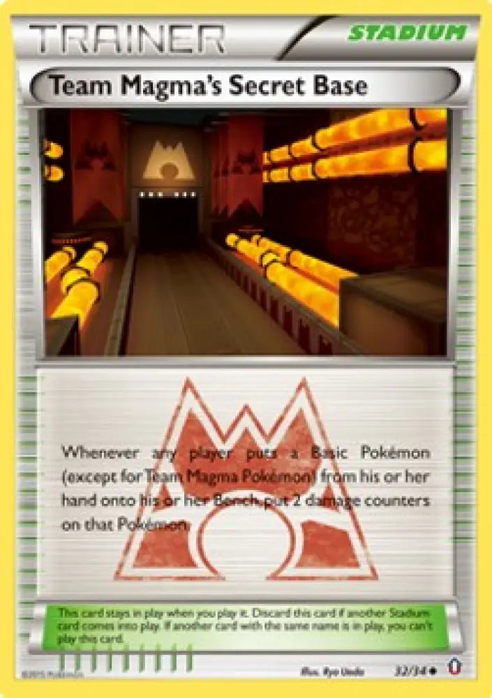 Team Magma's Secret Base - Double Crisis (Uncommon) [DCR-32]