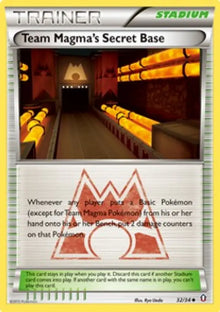 Team Magma's Secret Base - Double Crisis (Uncommon) [DCR-32]